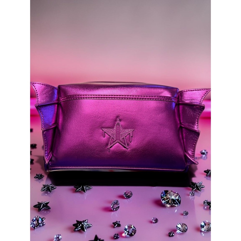 Jeffree Star Cosmetics - Metallic‎ Purple Bat Wing Makeup Bag - *NWT*